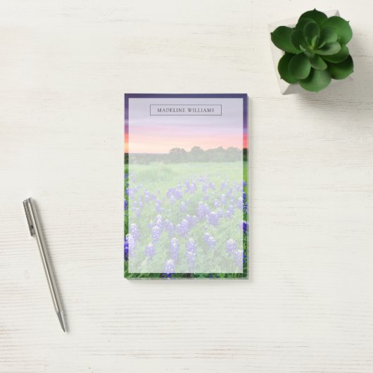 Bloemen | Blauwbijen in Sunset Texas Post-it® Notes (Kantoor)