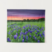 Bloemen | Blauwbijen in Sunset Texas Wandkleed (Voorkant (horizontaal))