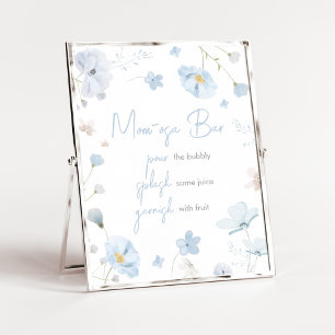 Bloemen Blauwe Lente Baby in Bloom Mom Osa Bar Poster