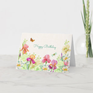 Bloemen bloeien  kaart