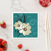  bloemen bloeien | turkoois servetten (Insitu)