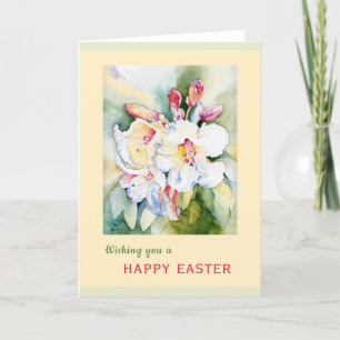 Bloemen bloeien voor Pasen, Waterverf, 5 x 7 Kaart