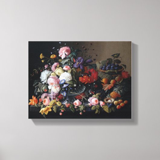 Bloemen bloem kunstbloemen canvas afdruk (Voorkant)