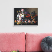 Bloemen bloem kunstbloemen canvas afdruk (Insitu (Woonkamer))