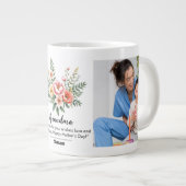 Bloemen Bloem Moederdag Granma Gift Jumbo Extra Grote Beker (Voorkant rechts)