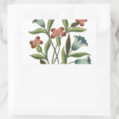 Bloemen Bloemen Bloemen Behang Art Nouveau  Rechthoekige Sticker (Tas)