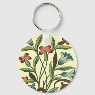 Bloemen Bloemen Bloemen Behang Art Nouveau  Sleutelhanger