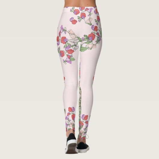 bloemen bloemen bloemen Leggings (Achterkant)