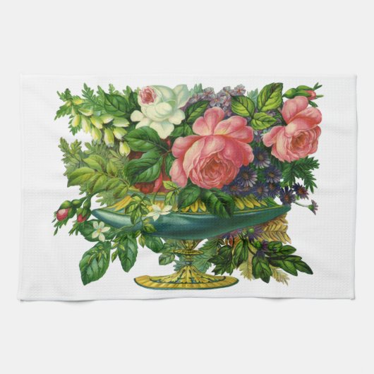 bloemen, bloemen, bloemen theedoek (Horizontaal)