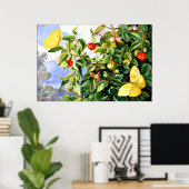 Bloemen, bloemen en vruchten van de Pitanga, Jamai Poster (Thuiskantoor)