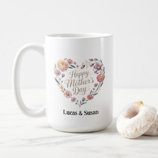 Bloemen Bloemen Happy Moederdag Cup Koffiegeschenk Koffiemok