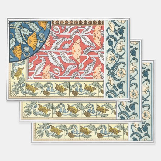 bloemen bloemen inpakpapier vel (Set)