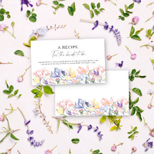 Bloemen bloemen - Recept voor de bruid te zijn Informatiekaartje