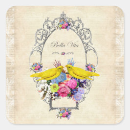 Bloemen, bloemen, tuin, lente, Natuur, Planten Vierkante Sticker