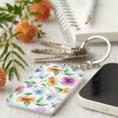 Bloemen Bloempatroon Sublimatie-95652 Sleutelhanger (Voorkant Rechts)
