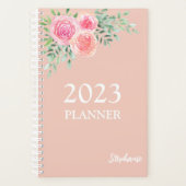 Bloemen Blush Roze Planner (Voorkant)