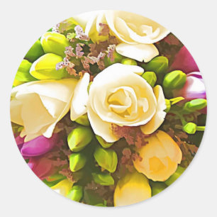 Bloemen Boeket Envelop Seal Stickers