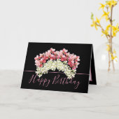 Bloemen Boeket Orchidee Kroonbloem Verjaardag Kaart (Gele Bloem)