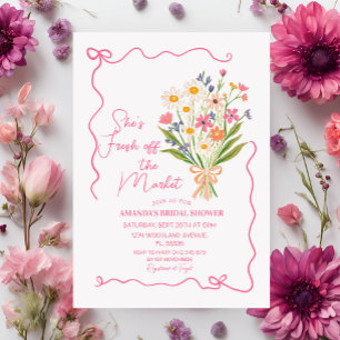 Bloemen boeket van de markt Vrijgezellenfeest Kaart