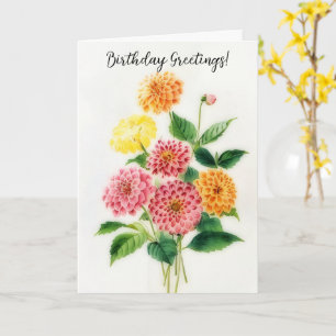 Bloemen Boeket Verjaardag Kaart