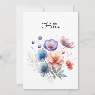 Bloemen Boeket Waterverf Illustratie Aanpassen