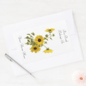 Bloemen Boekplaat Rechthoekige Sticker (Envelop)