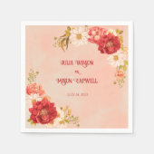 Bloemen  Boho bruiloft Servet (Voorkant)