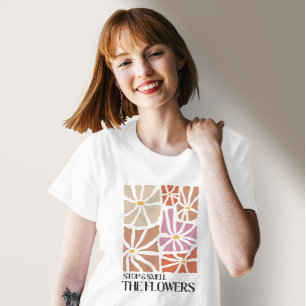 Bloemen Boho Inspiratie Quote T-shirt