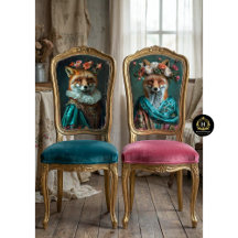  Bloemen Boho Queen Fox Decoupage