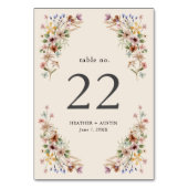  Bloemen Boho Tafelnummers (Voorkant)