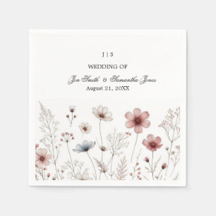 Bloemen boho zomer eenvoudig servet