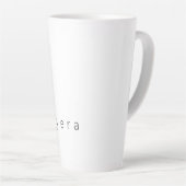 Bloemen Botanisch Monogram "K" Aangepaste tekst El Latte Mok (Rechterhoek)