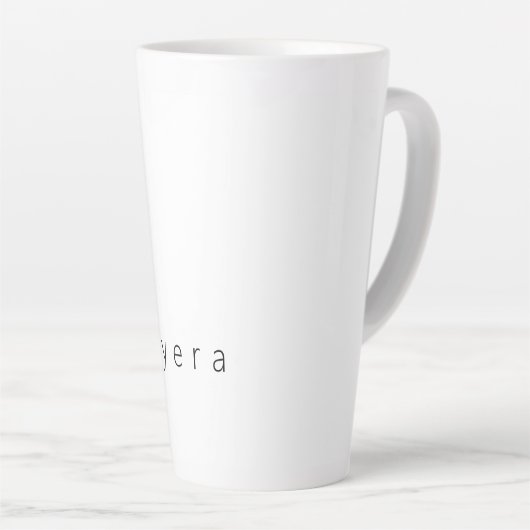 Bloemen Botanisch Monogram "K" Aangepaste tekst El Latte Mok (Rechterhoek)