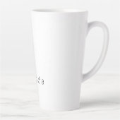 Bloemen Botanisch Monogram "Y" Aangepaste tekst El Latte Mok (Rechts)