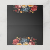 Bloemen Botanische Moody Black Wedding (Buitenkant ongevouwen)