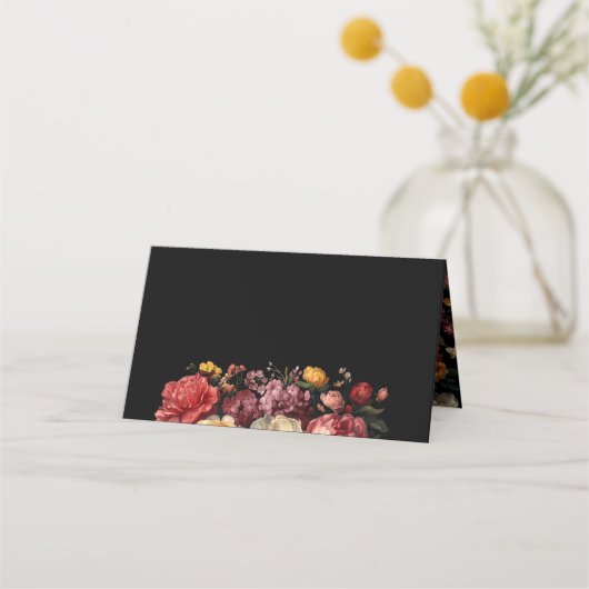 Bloemen Botanische Moody Black Wedding (Achterkant)