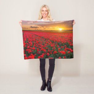 Bloemen   Botanische tuin Holland Fleece Deken
