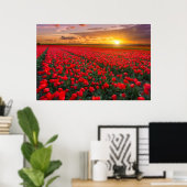 Bloemen | Botanische tuin Holland Poster (Thuiskantoor)