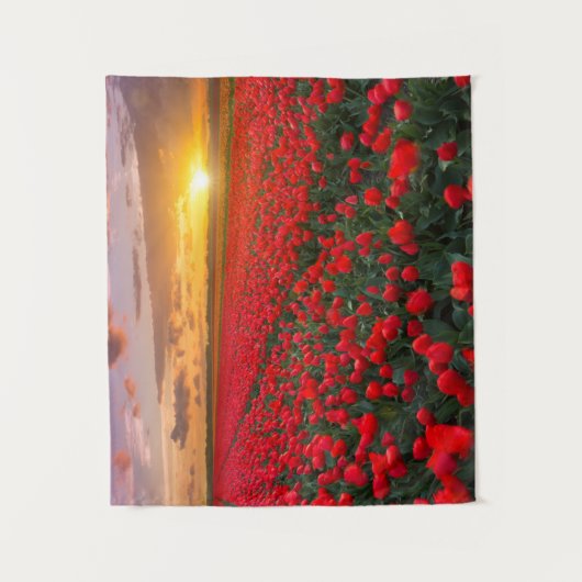 Bloemen | Botanische tuin Holland Wandkleed (Voorkant)