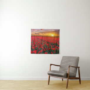Bloemen Botanische tuin Holland Wandkleed