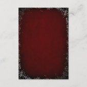 Bloemen Bourgondië en goud bruiloft informatie gas Informatiekaartje (Achterkant)