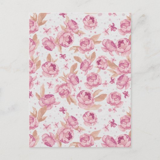  bloemen briefkaart (Voorkant)