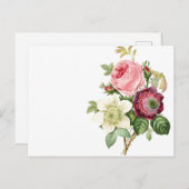  bloemen briefkaart (Voorkant / Achterkant)