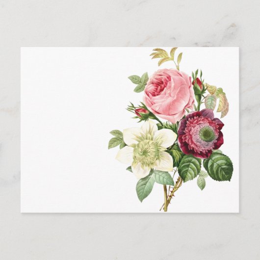  bloemen briefkaart (Voorkant)