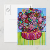 BLOEMEN BRIEFKAART (Voorkant / Achterkant)