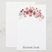 Bloemen Briefpapier (Voorkant / Achterkant)
