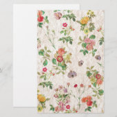 bloemen briefpapier (Voorkant / Achterkant)