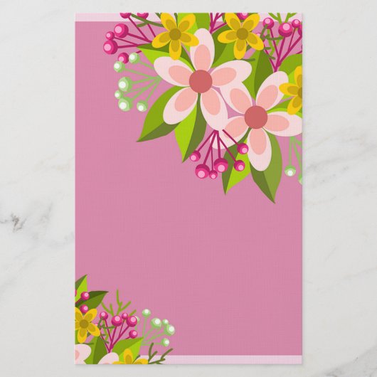 Bloemen Briefpapier (Voorkant)