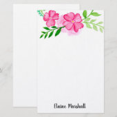 Bloemen Briefpapier (Voorkant / Achterkant)