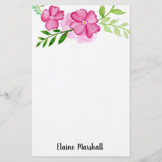 Bloemen Briefpapier (Voorkant)